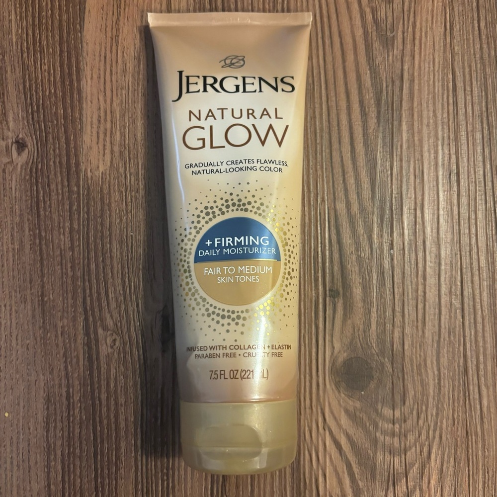 Jergens Natural Glow Lotion Moisturizer Fair to Medium Firming Tanning Tan